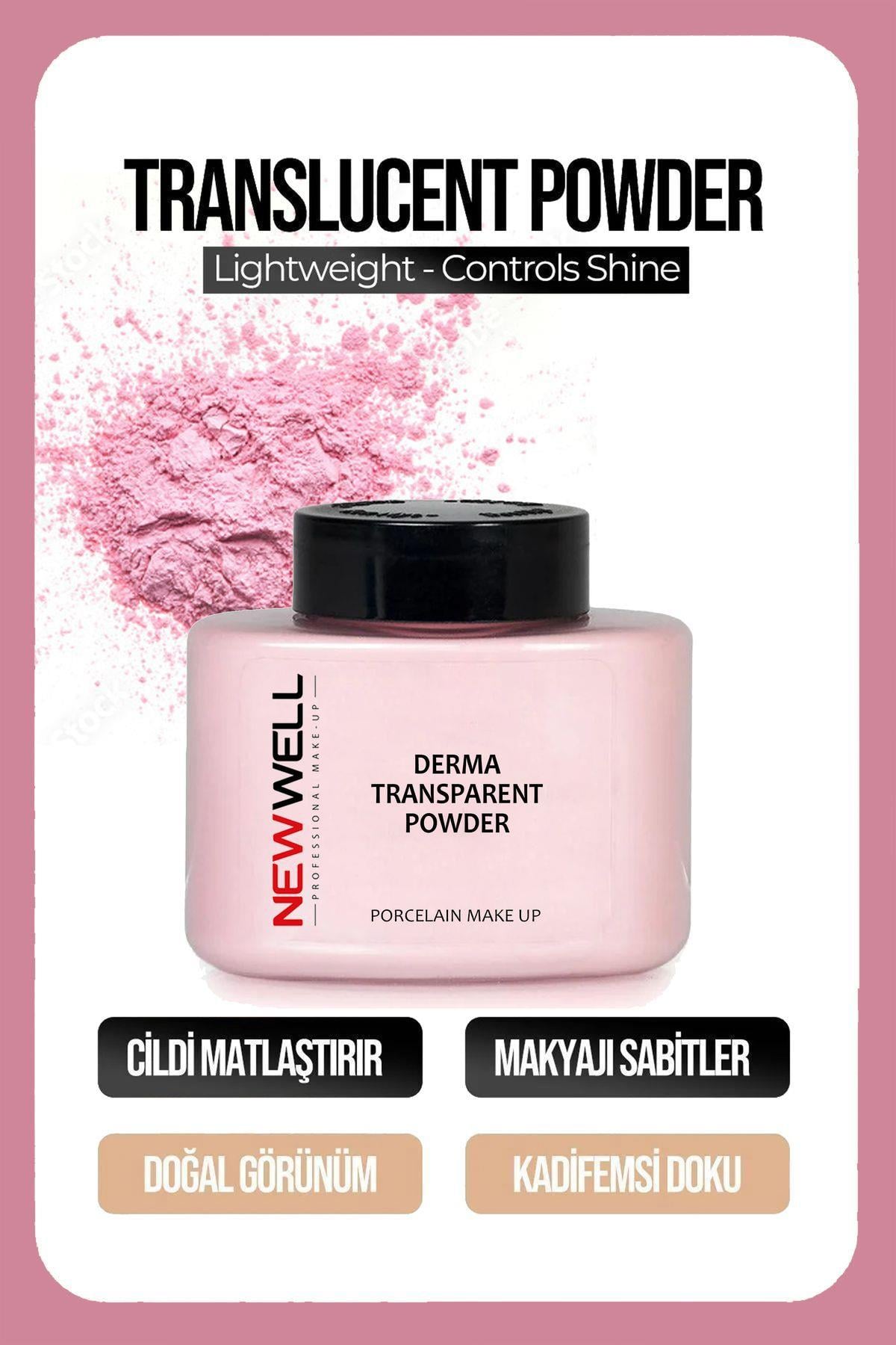 New Well Derma Transparent Powder Controls Shıne 