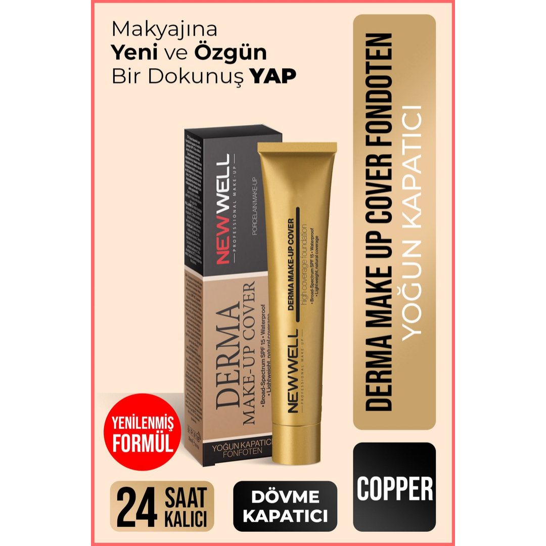 Newwell Derma Make-Up Cover Foundation - Copper