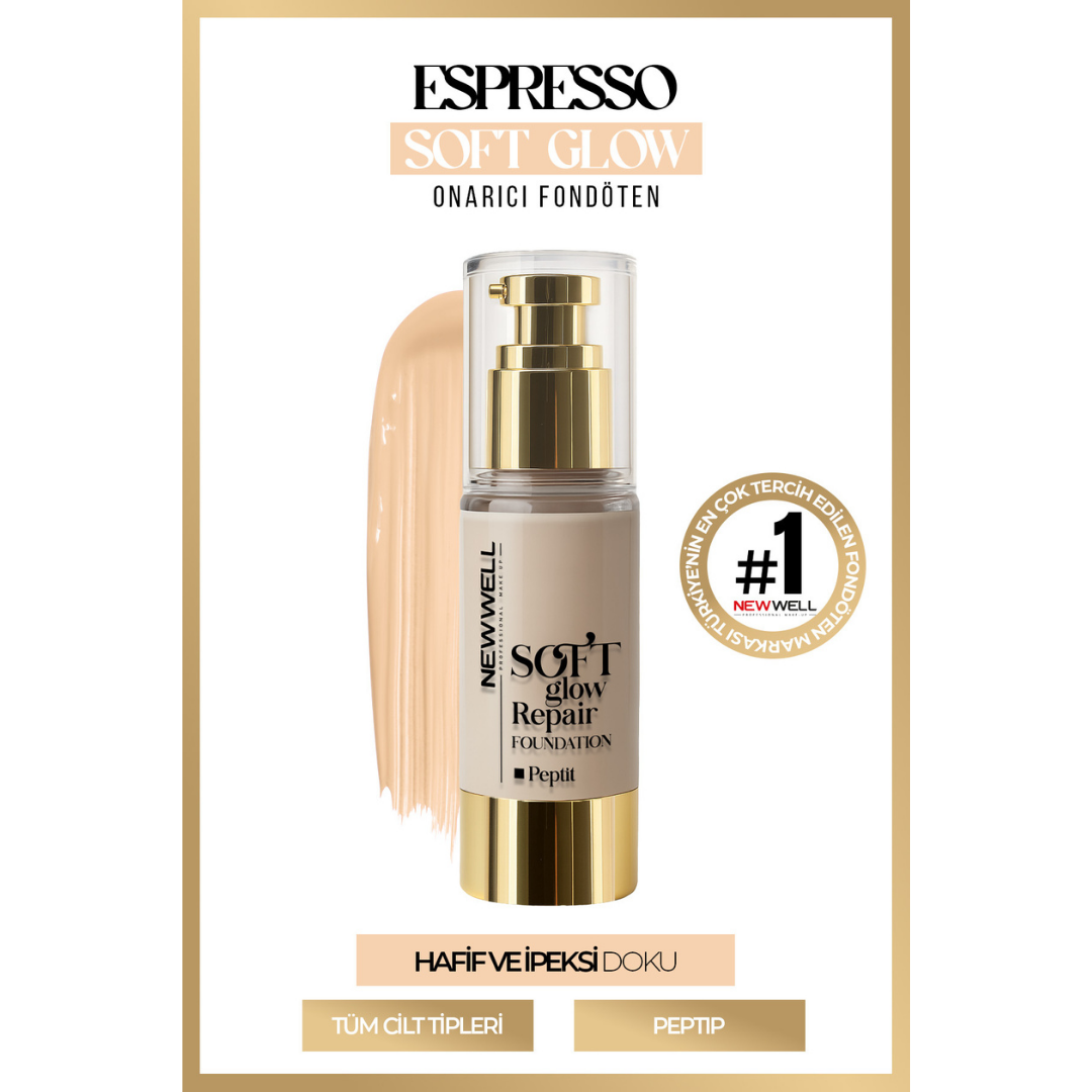 Newwell Espresso Soft Glow Repair Foundation | Yumuşak Işıltılı Onarıcı Fondöten 30 ML