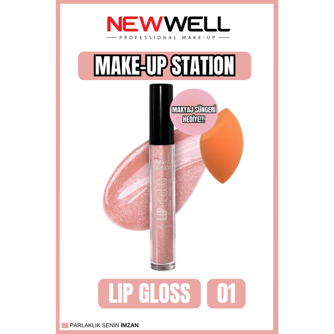 Newwell Make-up Station Lip Gloss No.1 4,5 ml