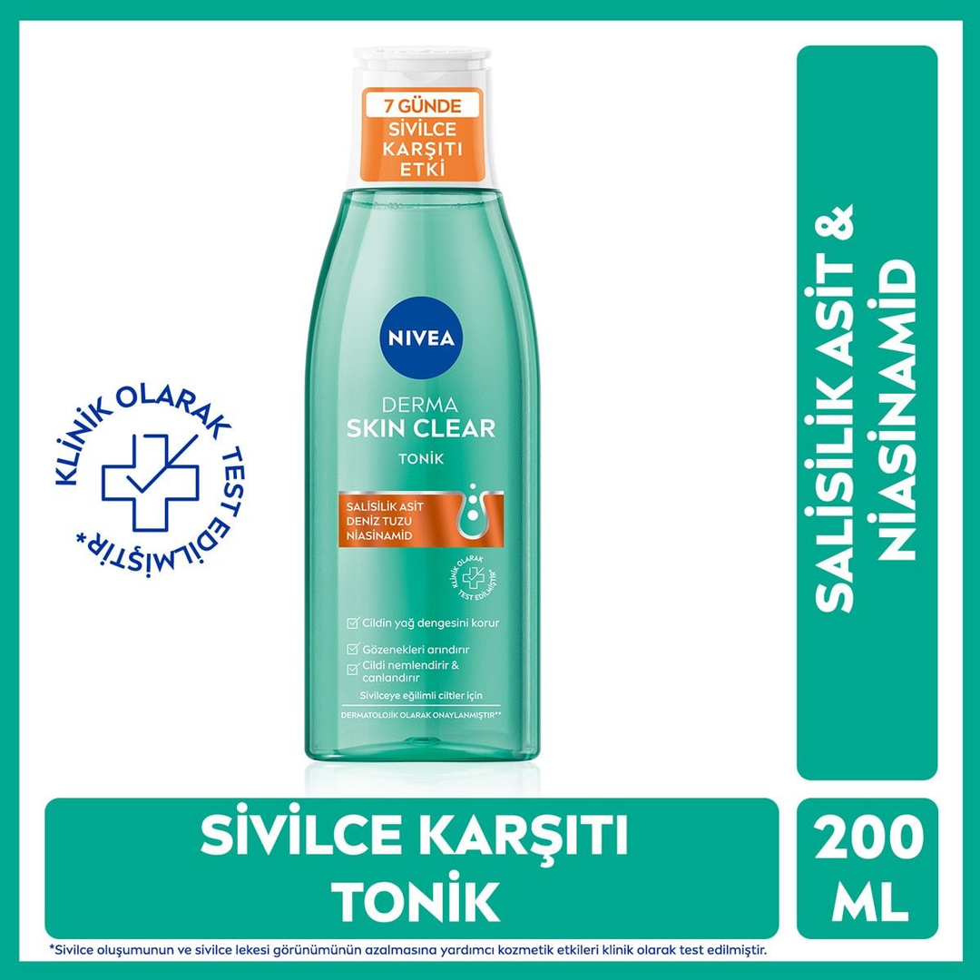Nivea Derma Skin Clear Sivilce Karşıtı Tonik 200ml