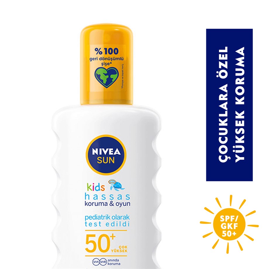 Nivea Koruma & Oyun Hassas Çocuk Güneş Spreyi Spf 50+ 200 ml