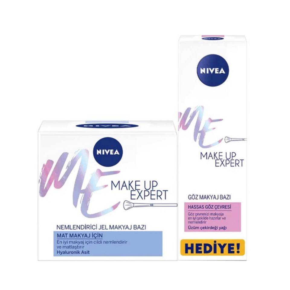 Nıvea Make Up Expert Mat Makyaj Için Nemlendirici Makyaj Bazı 50 ml + Göz Makyaj Bazı