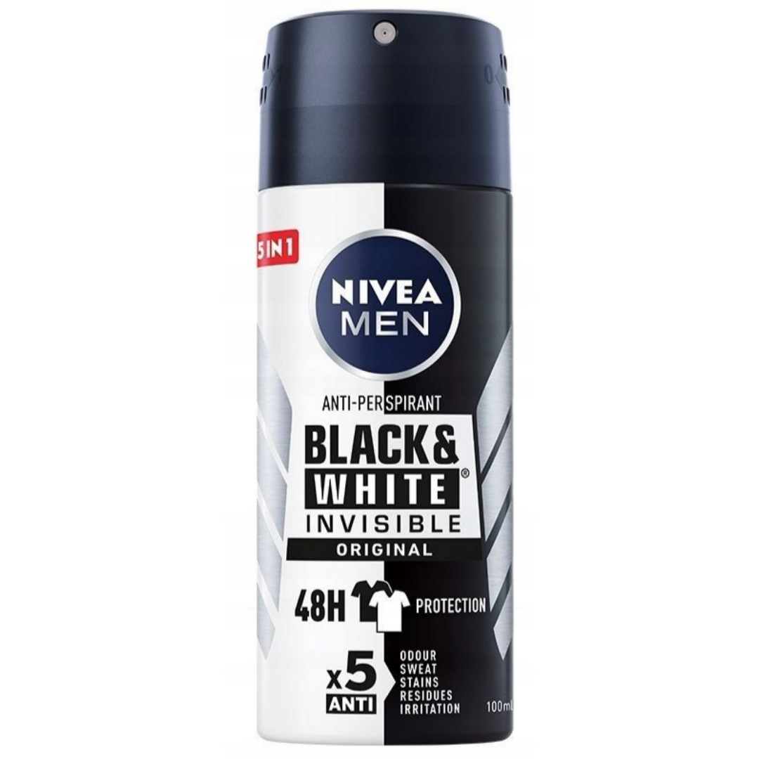 NIVEA MEN BLACK&WHITE INVISIBLE ORIGINAL ANTYPERSPIRANT 100ml SPRAY