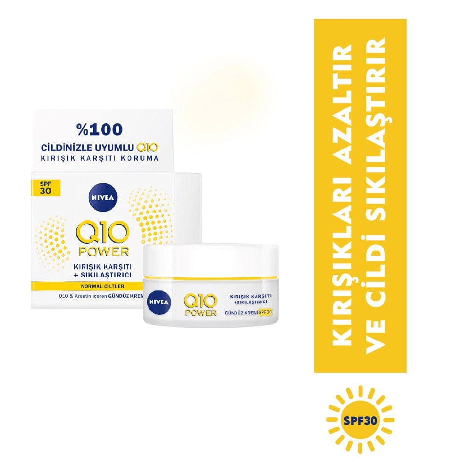 Nivea Q10 Yüksek Güneş Koruyucu Gündüz Kremi Spf 30