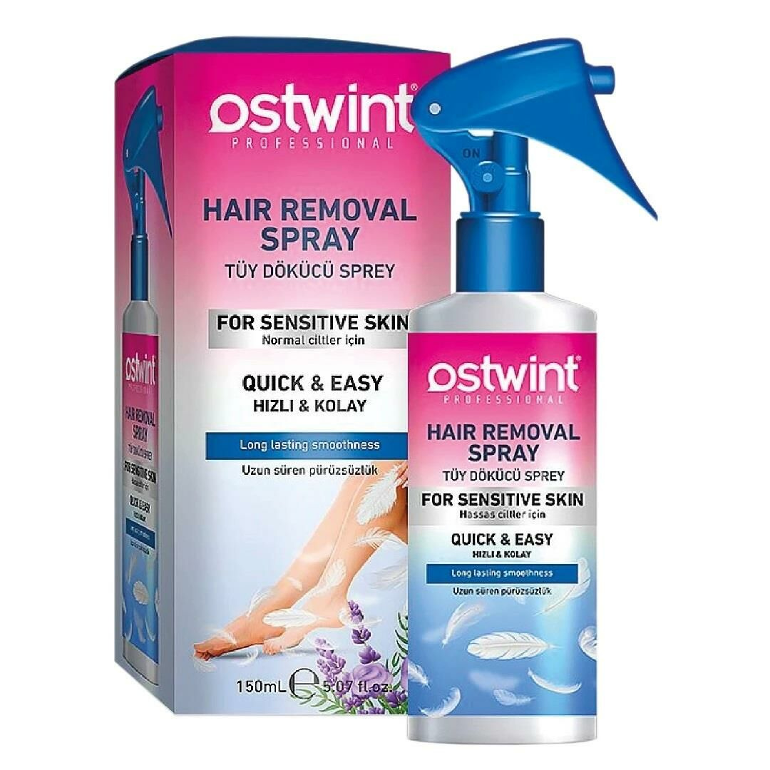 Ostwint Professional Tüy Dökücü Sprey Hızlı ve Kolay Hassas Ciltler İçin 150 ml