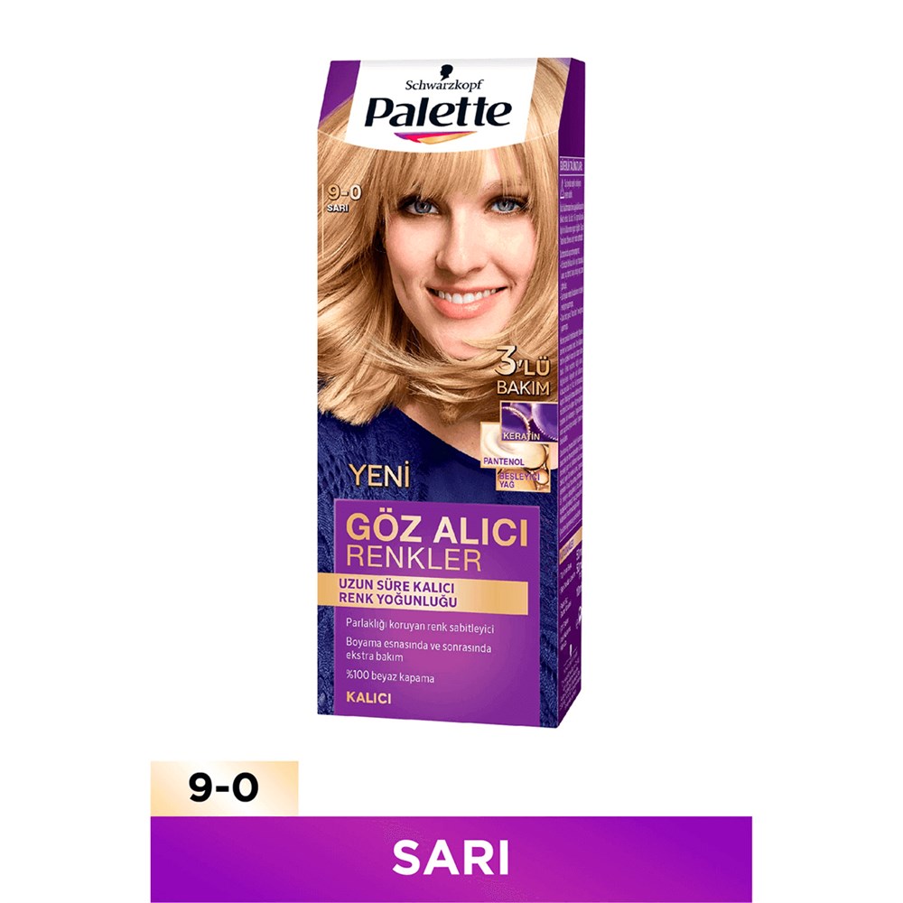 Palette Göz Alıcı Renkler Saç Boyası 9-0 Sarı