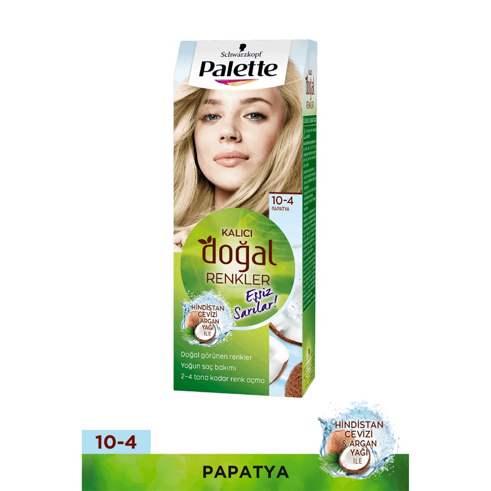 Palette Kalıcı Doğal Renkler Saç Boyası 10-4 Papatya
