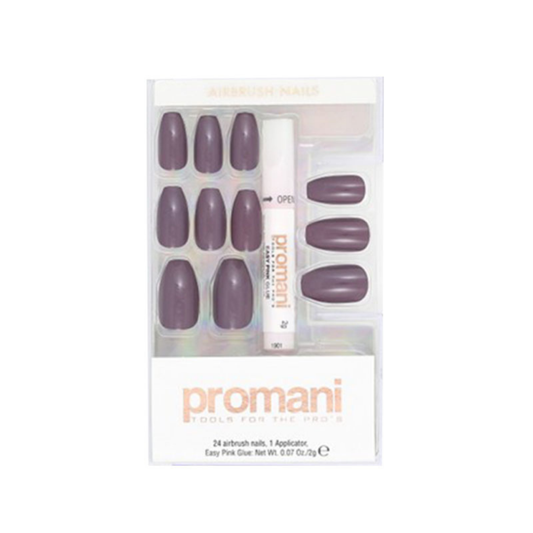 Promani Takma Tırnak Kiti - Mürdüm No:PR-5659