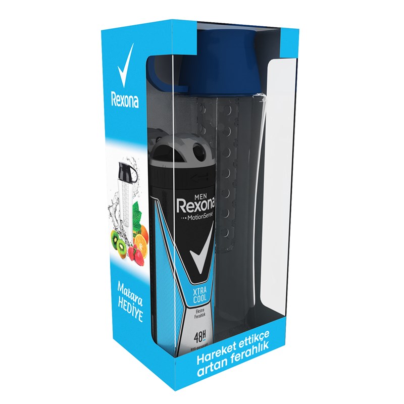 Rexona Men Xtra Cool Deo Sprey (2 Adet) + Su Matarası