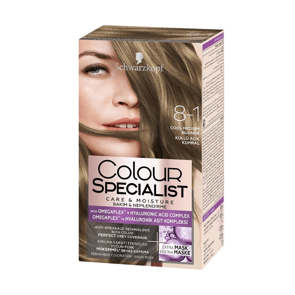 Schwarzkopf Colour Specialist Saç Boyası 8-1 Küllü Açık Kumral