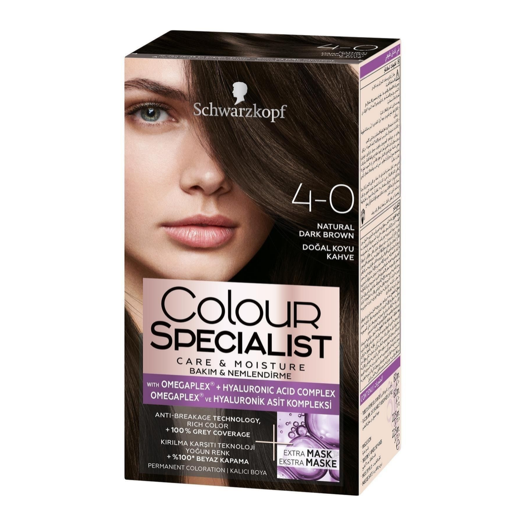 Schwarzkopf Colour Specialist Saç Boyası 4-0 Doğal Koyu Kahve