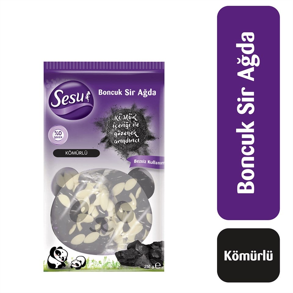 Sesu Boncuk Ağda Kömürlü 250 gr