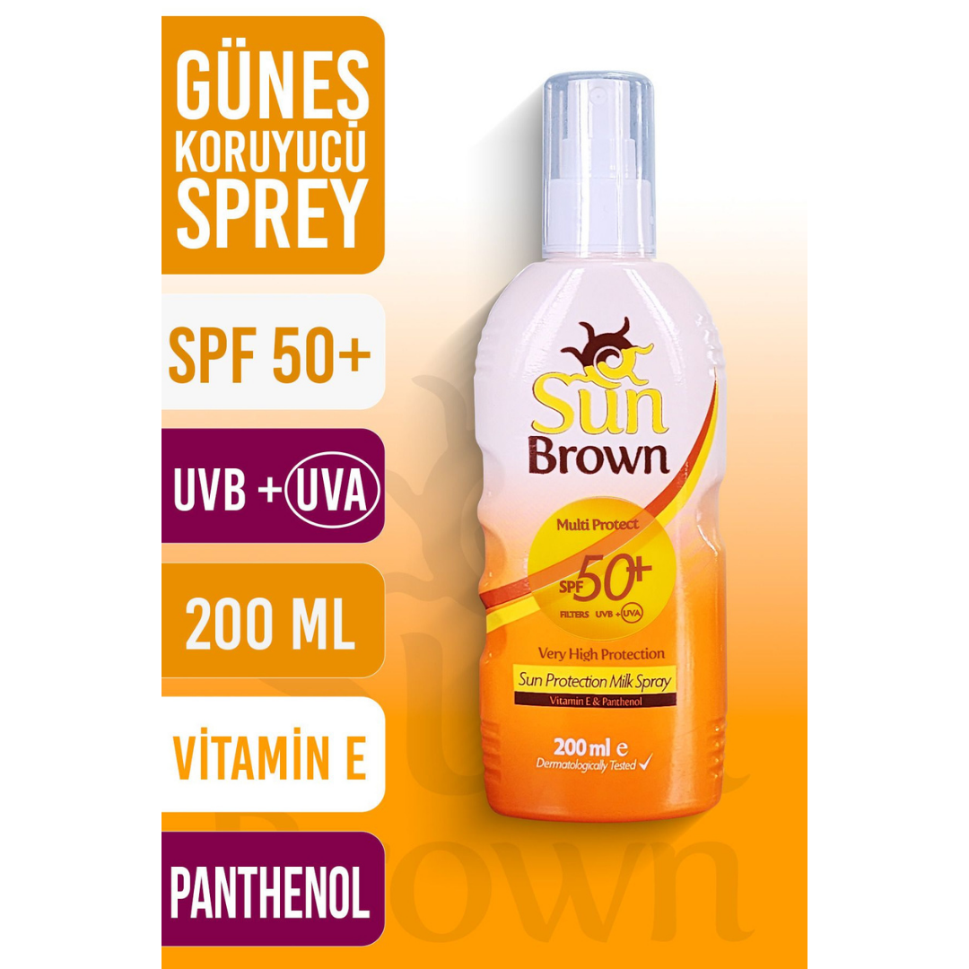Sun Brown Multi Protect Güneş Sütü SPF50 200 ml