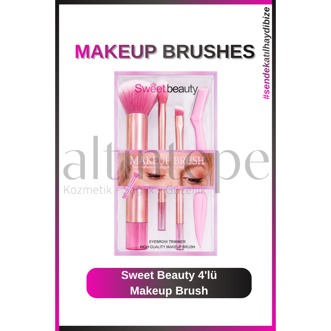 Sweet Beauty 4''lü Makeup Brush