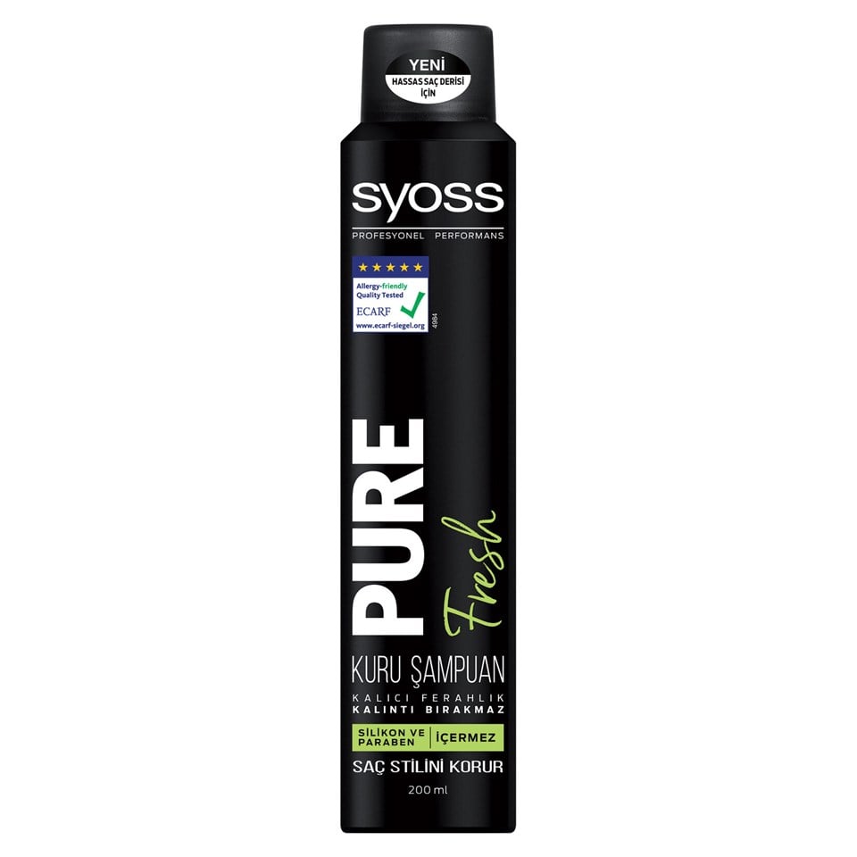 Syoss Pure Fresh Kuru Şampuan 200 Ml
