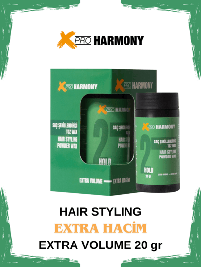 X ProHarmony Haır Stylıng Extra Volume Powder Wax 20 gr No.2