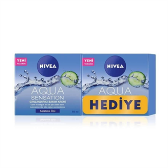 Nivea Aqua Sensation Canlandırıcı Bakım Kremi 50ml 2'li