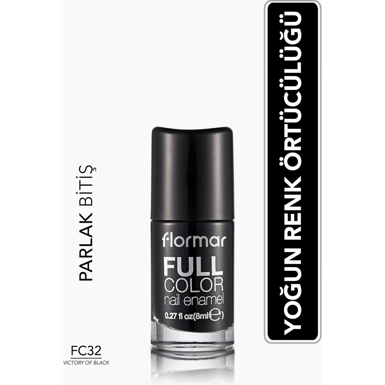  FLORMAR FULL COLOR NAIL ENAMEL - FC32 VICTORY OF BLACK