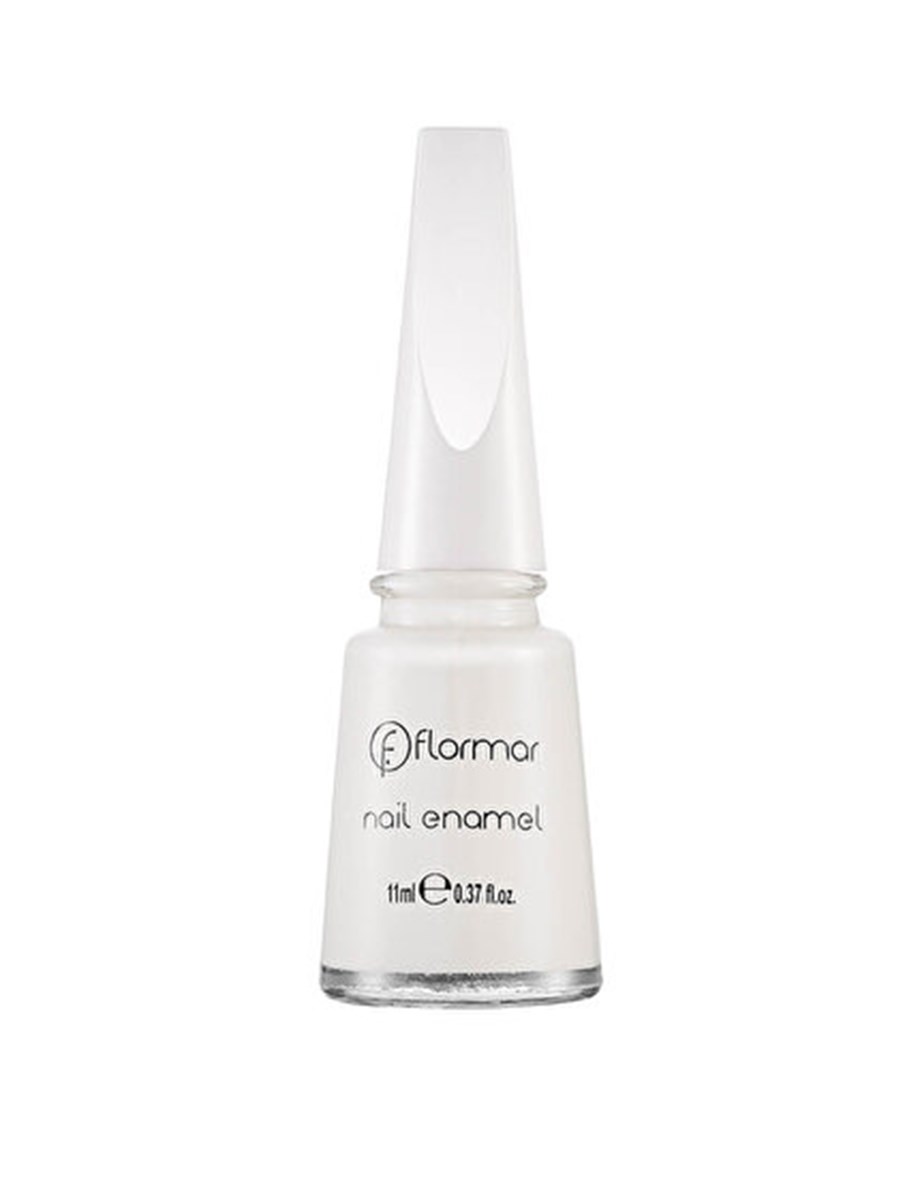  FLORMAR NAIL ENAMEL- Parlak bitişli oje | 11 ML - 310 SNOW WHITE