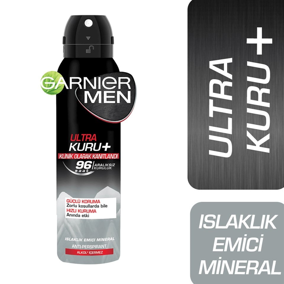  Garnier Ultra Kuru Aerosol Deodorant Men