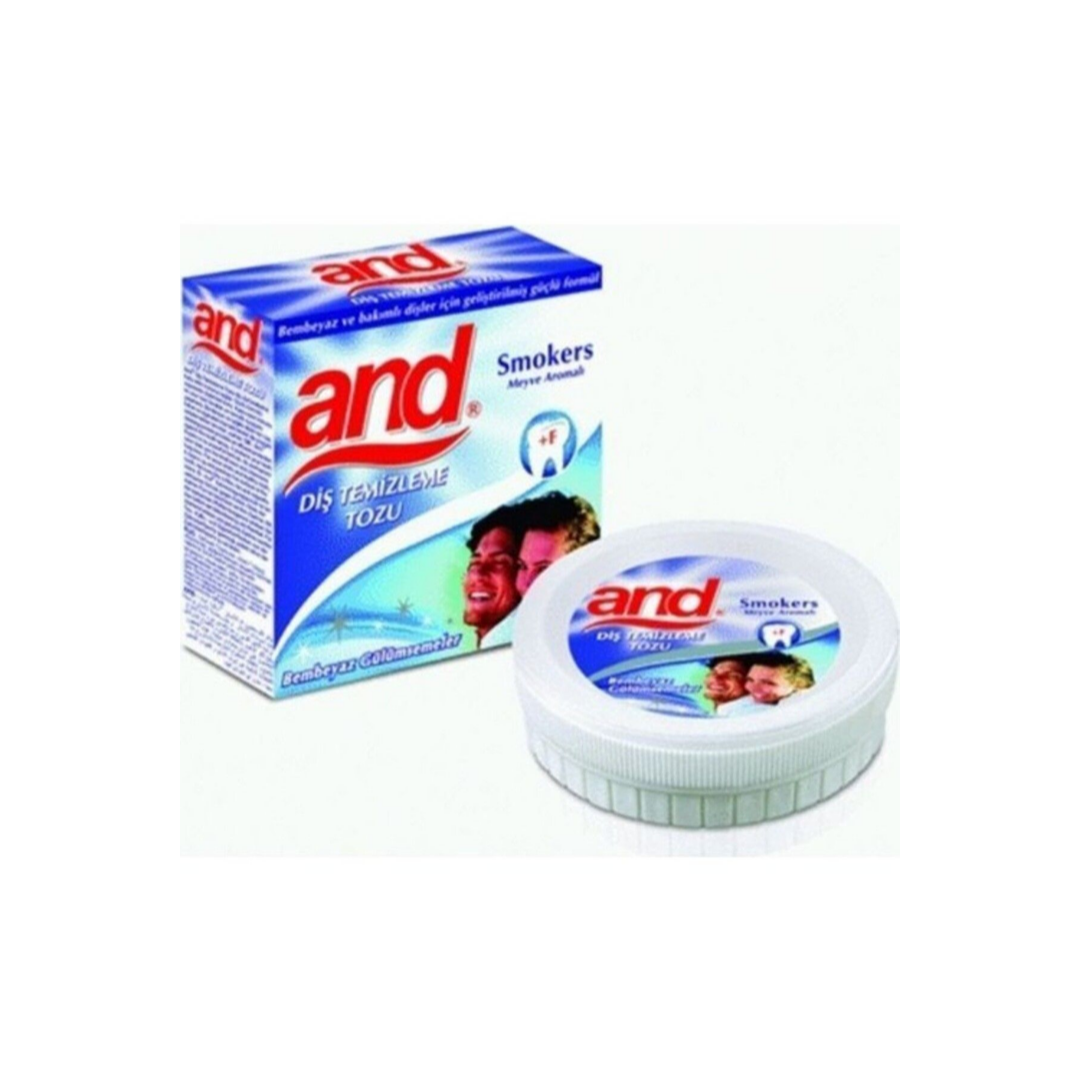 AND Florürlü Meyve Aromalı Diş Temizleme Tozu 40 gr (diş Beyazlatıcı)