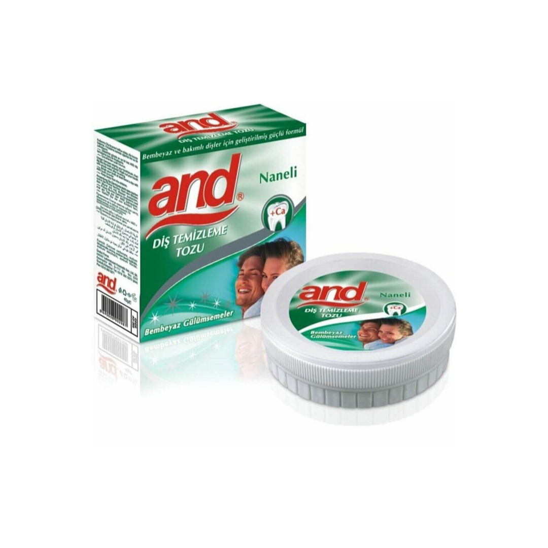 AND Florürlü Naneli Diş Temizleme Tozu 40 gr (diş Beyazlatıcı)