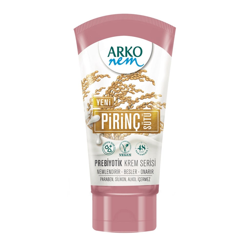 Arko Nem Prebiyotik El ve Vücut Kremi Pirinç Sütü 60 ml