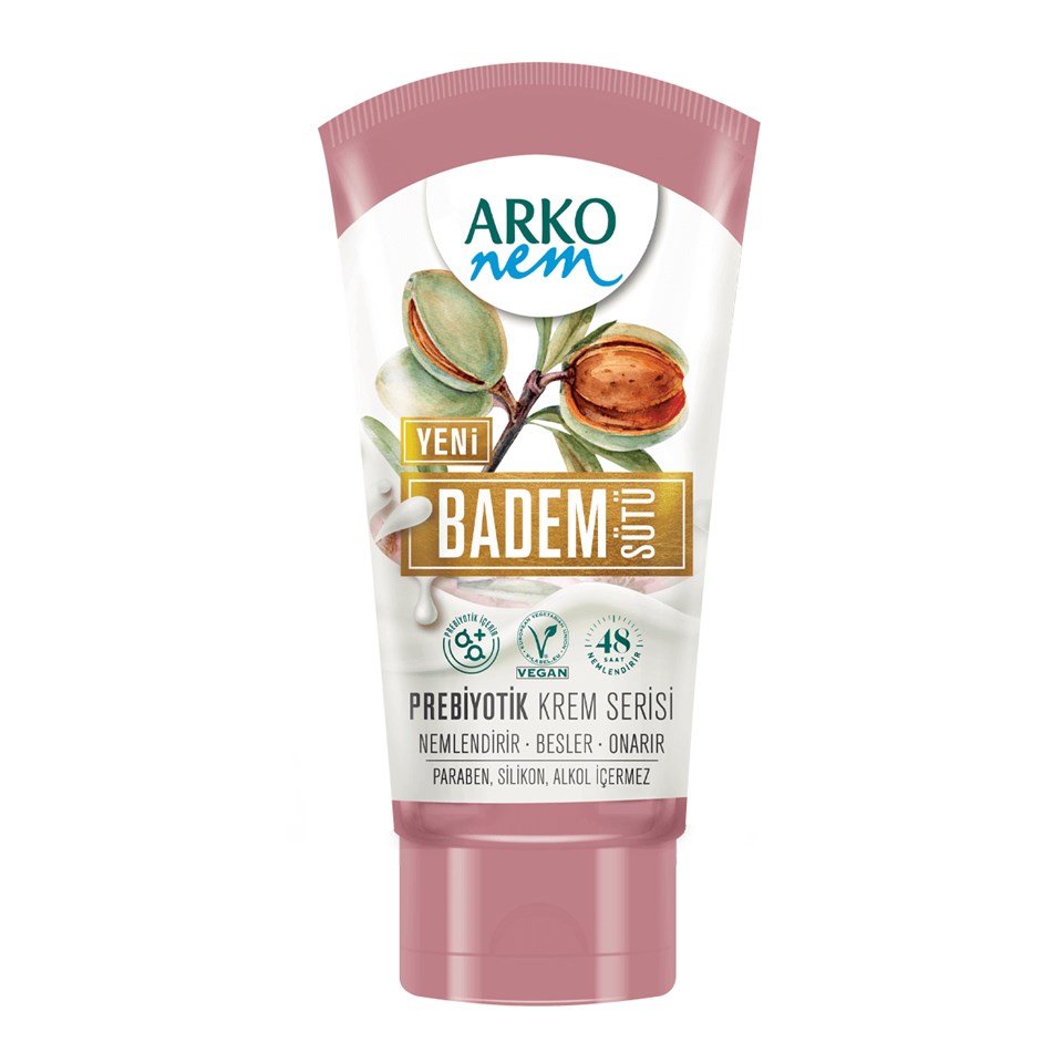Arko Nem Prebiyotik El ve Vücut Kremi Badem Sütü 60 ml