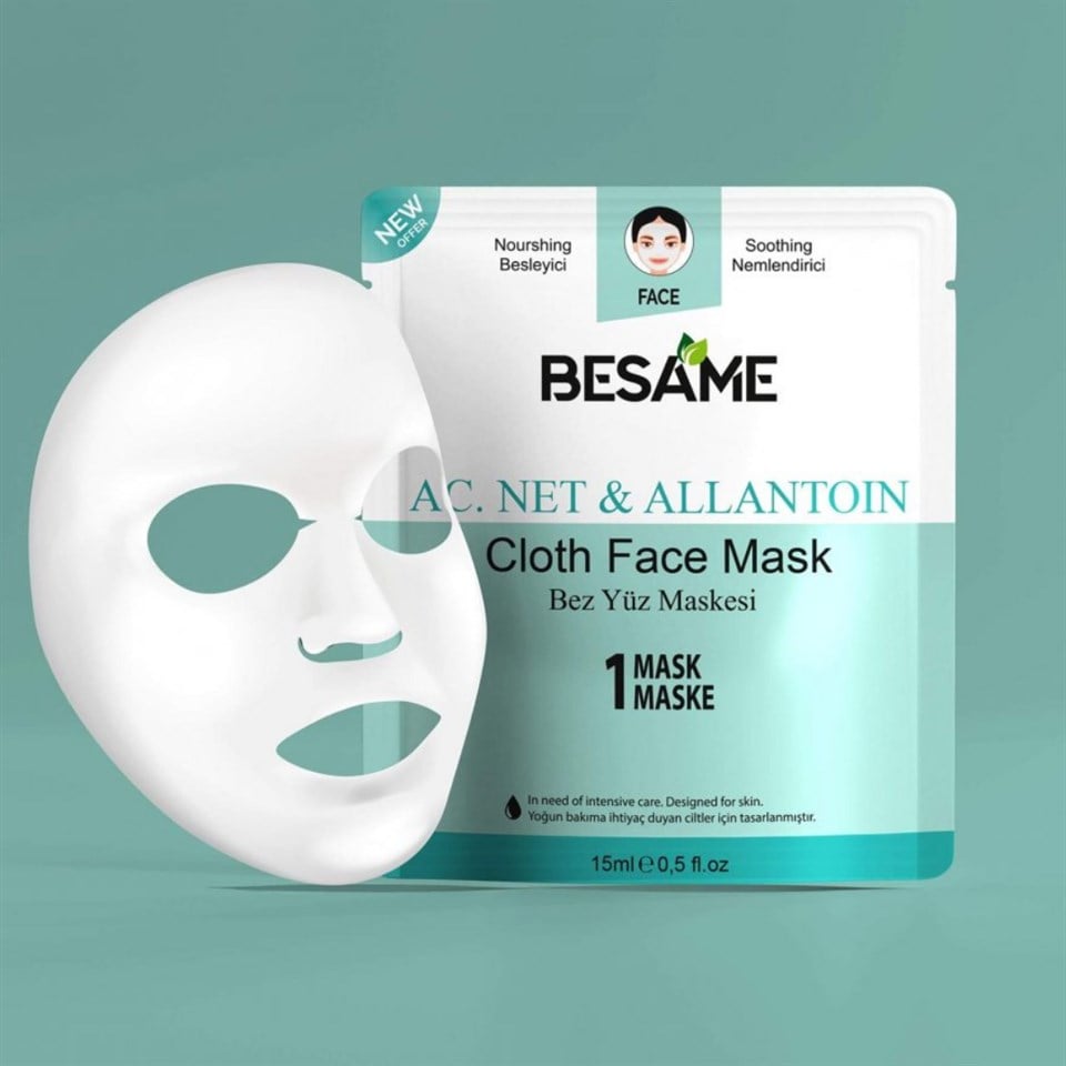 Besame Ac.Net & Allantoin Nem Bombası Kağıt Maske