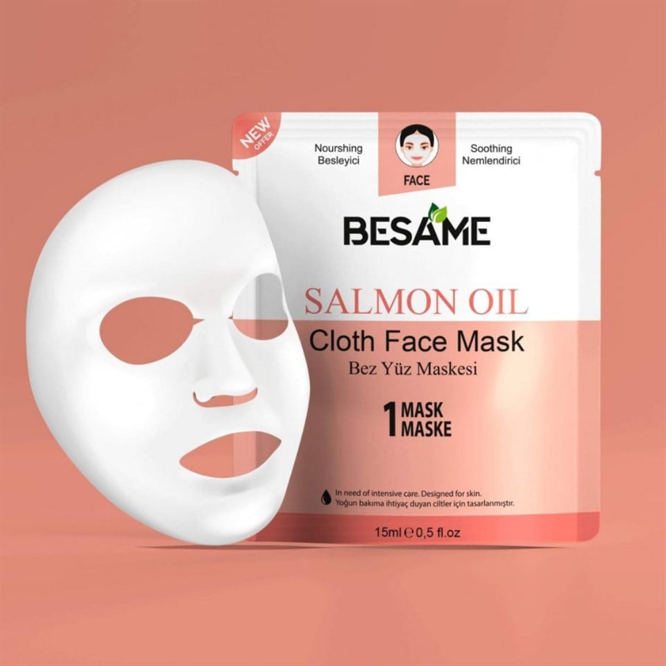 Besame Somon Yağlı Nem Bombası Kağıt Maske