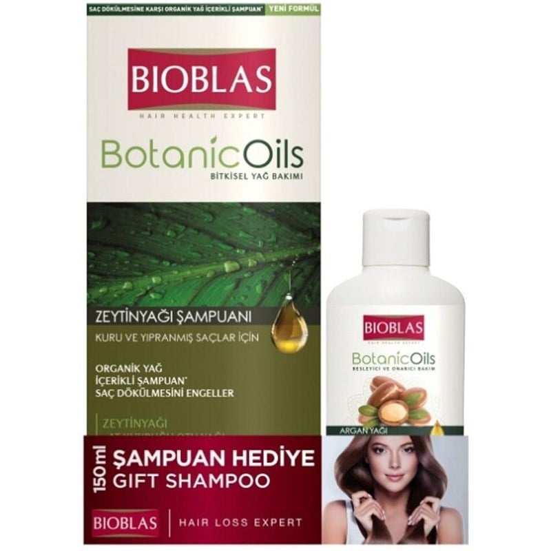 Bioblas Botanic Oils Zeytinyağlı Şampuan 360 ML + 150 ML Şampuan Hediyeli