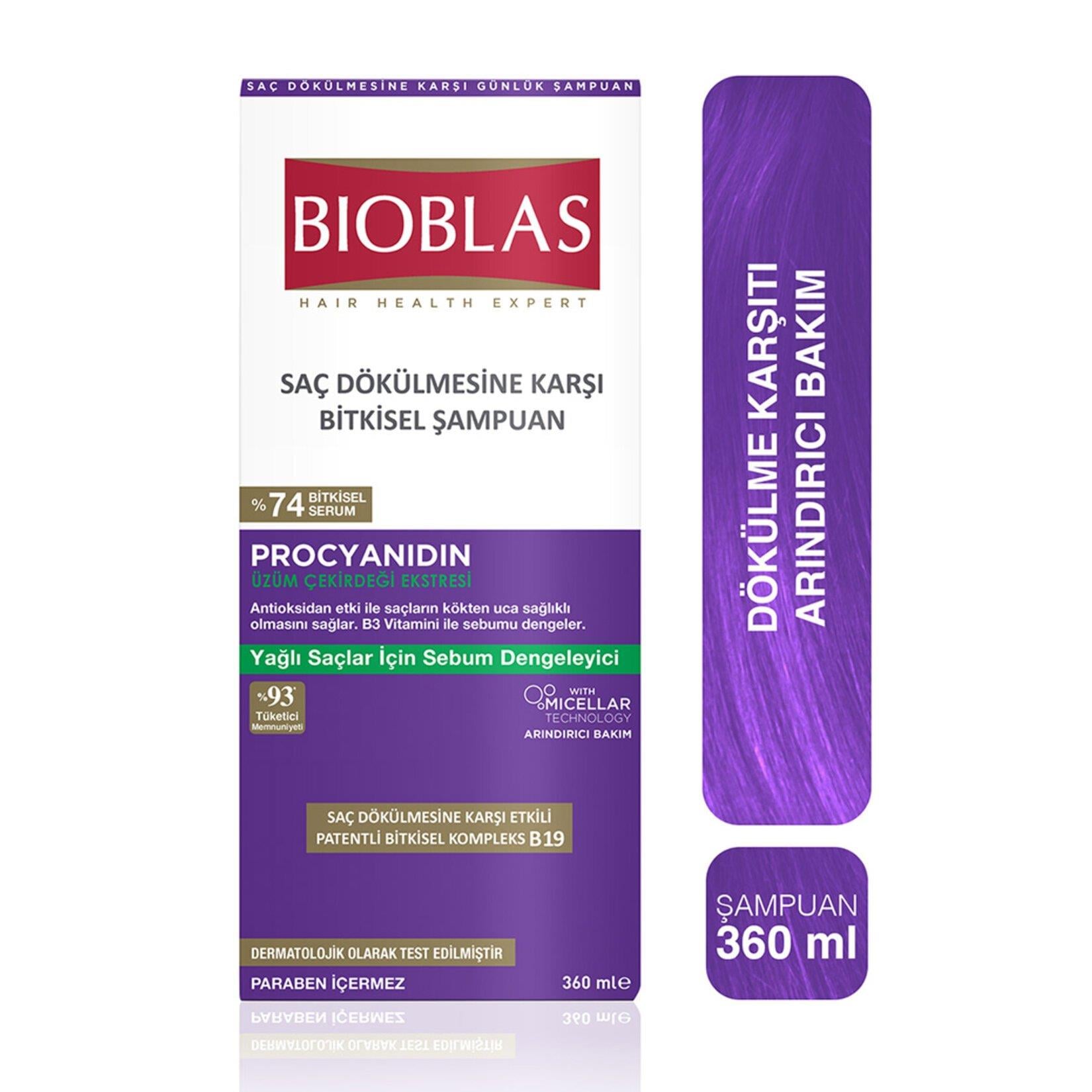 Bioblas Procyanidin Yağlanmaya Karşı Şampuan 360 ml