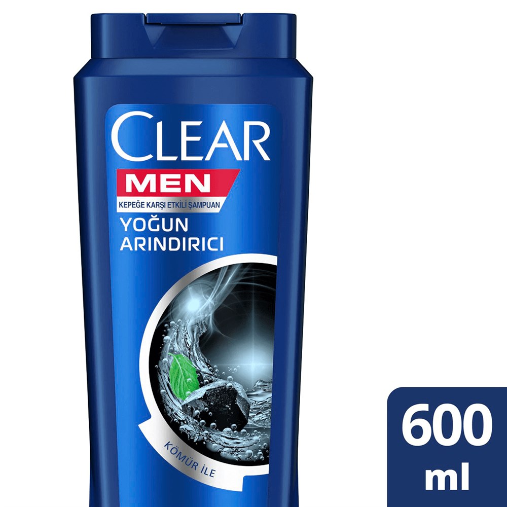 Clear Yoğun Arındırıcı Kömür Etkili Şampuan 600 ml