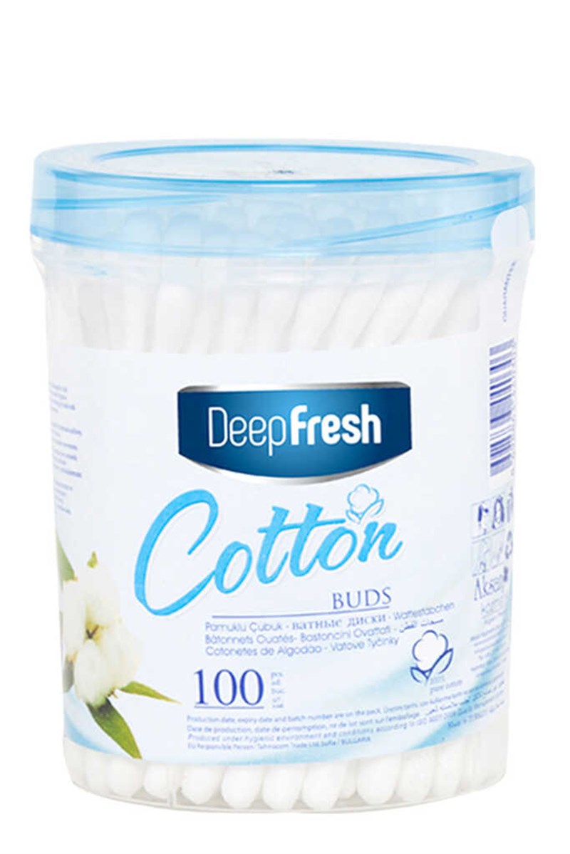 Deep Fresh Pamuklu Kulak Temizleme Çubuğu 100 Adet