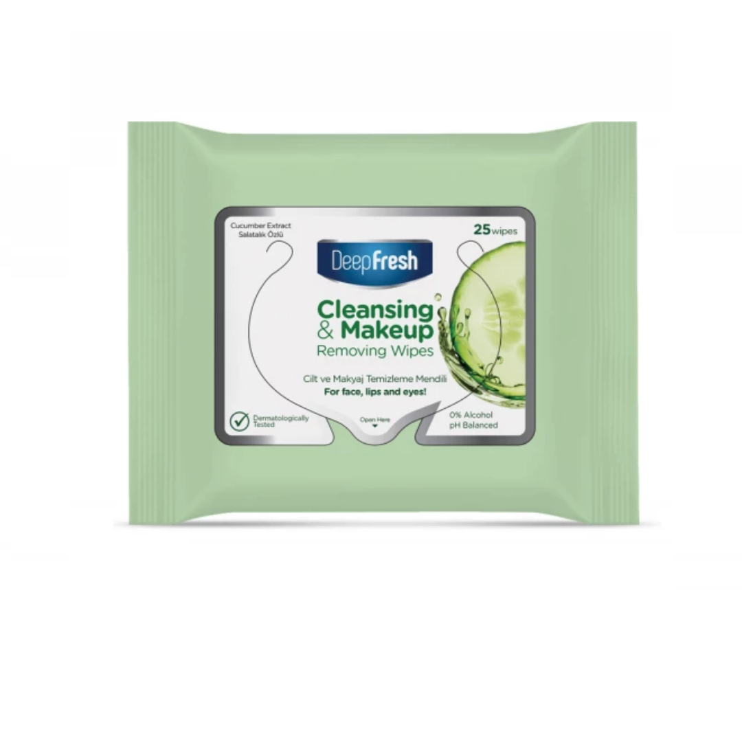Derin Fresh Makyaj Temizleme Mendili Salatalık Özü 25 Peçete