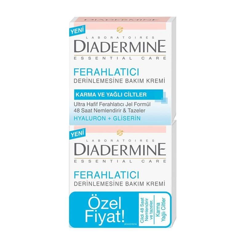 Diadermine Essentials 48 saat Nemlendirici Jel Krem 2'li 50 ml + 50 ml