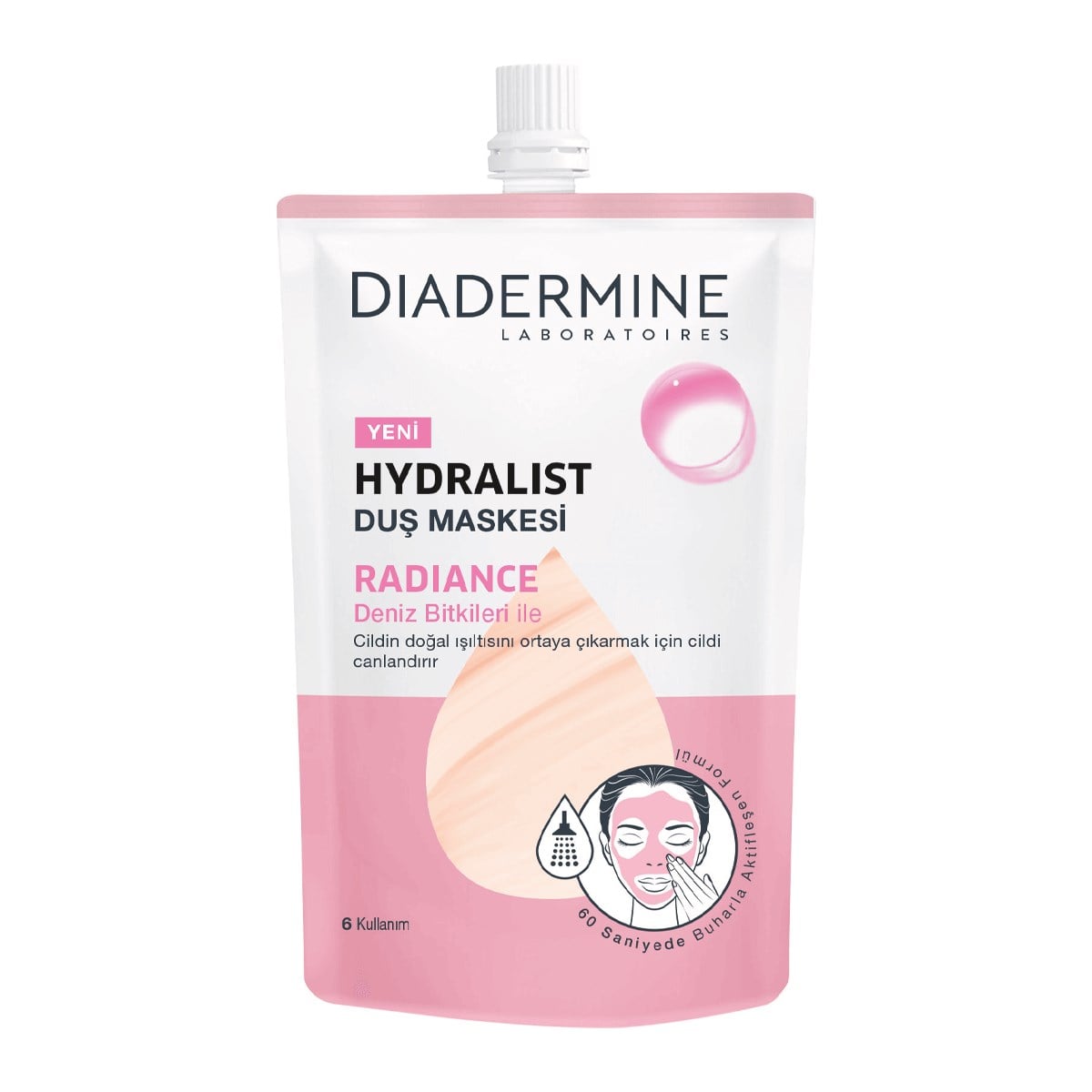 Diadermine Hydralist Duşta Maske Radiance 50 ml