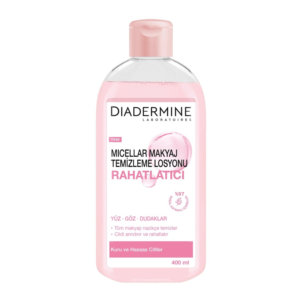 Diadermine Micellar Makyaj Temizleme Losyonu Kuru ve Hassas Ciltler 400 ml