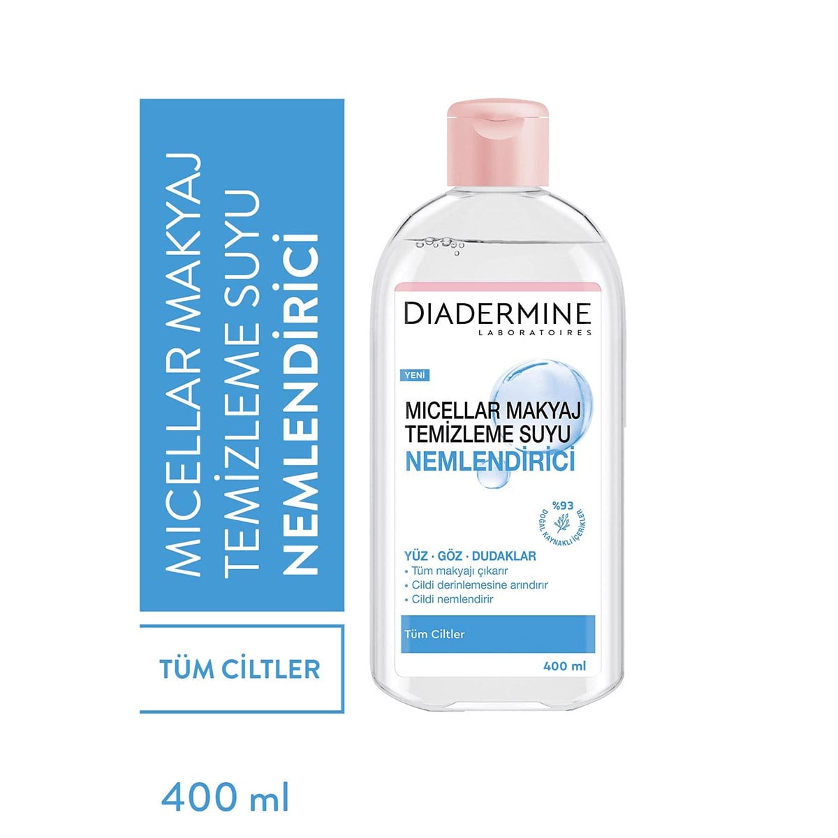 Diadermine Nemlendirici Micellar Kusursuz Makyaj Temizleme Suyu 400 ml