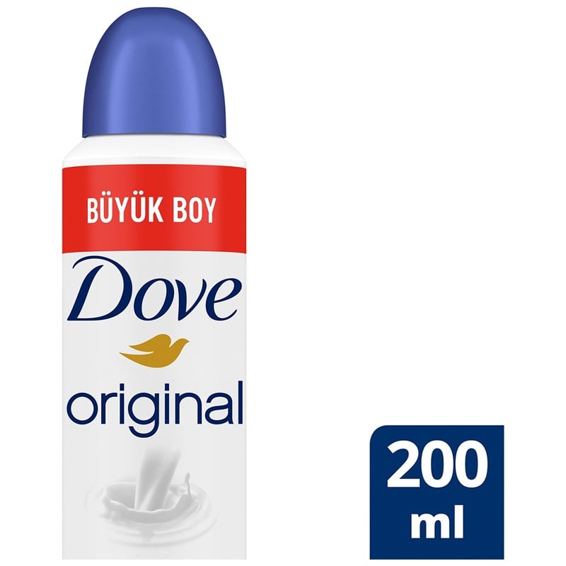 Dove Kadın Sprey Deodorant Original Nemlendirici Krem Etkili Büyük Boy 200 ml