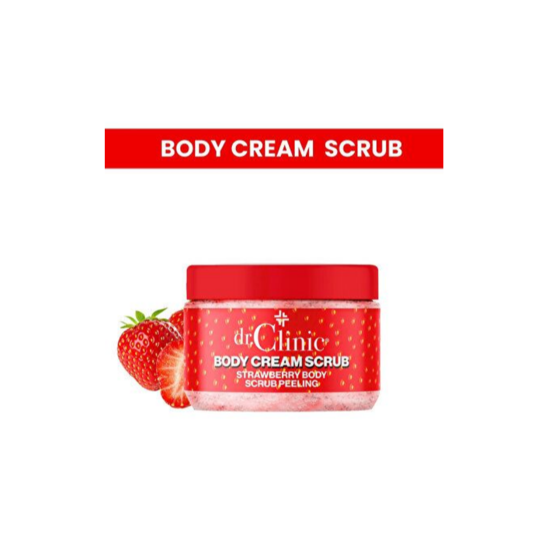 Dr.Clinic Body Cream Scrub Strawberry Peelıng