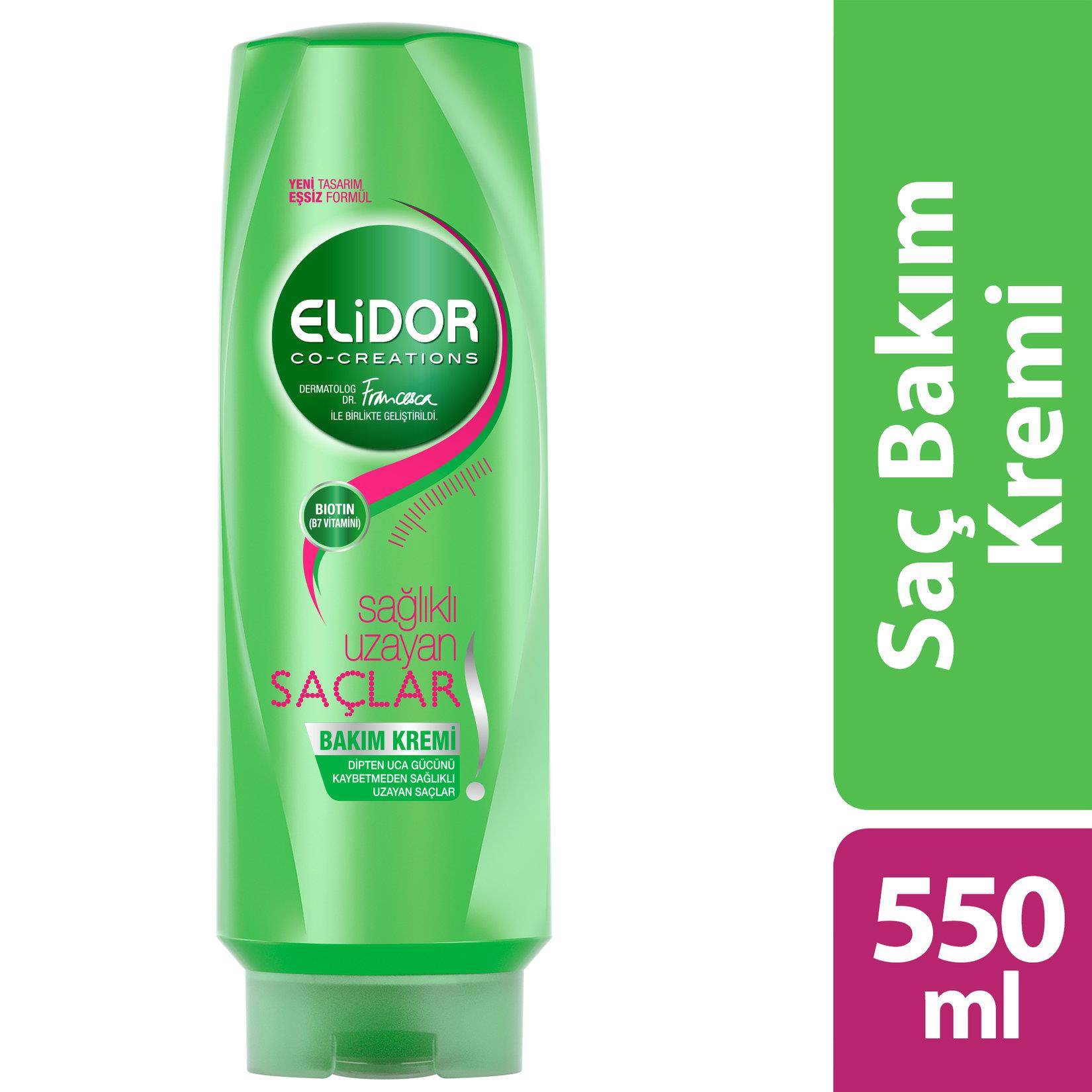 Elidor Sağlıklı Uzayan Saçlar Saç Kremi 550 Ml