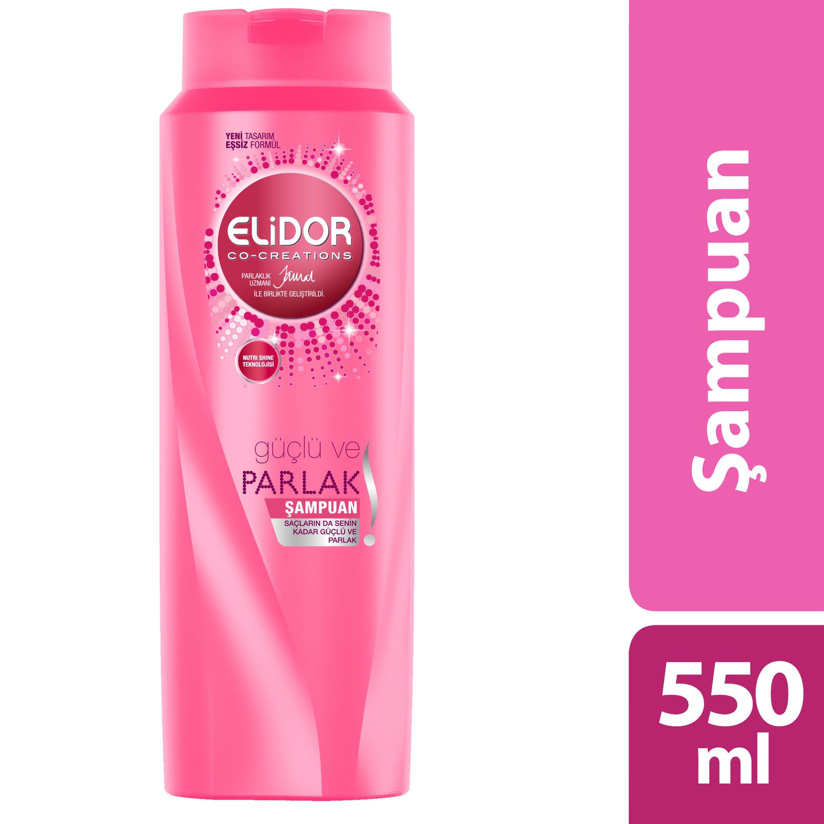 Elidor Şampuan Güçlü ve Parlak Saçlar 550 ml