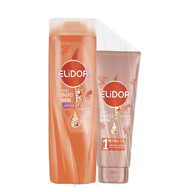 Elidor Şampuan & Saç Kremi Onarıcı 325ml+170ml
