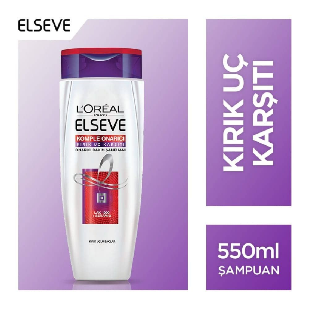 Elseve Komple Onarıcı Kırık Uç Şampuan 550 Ml