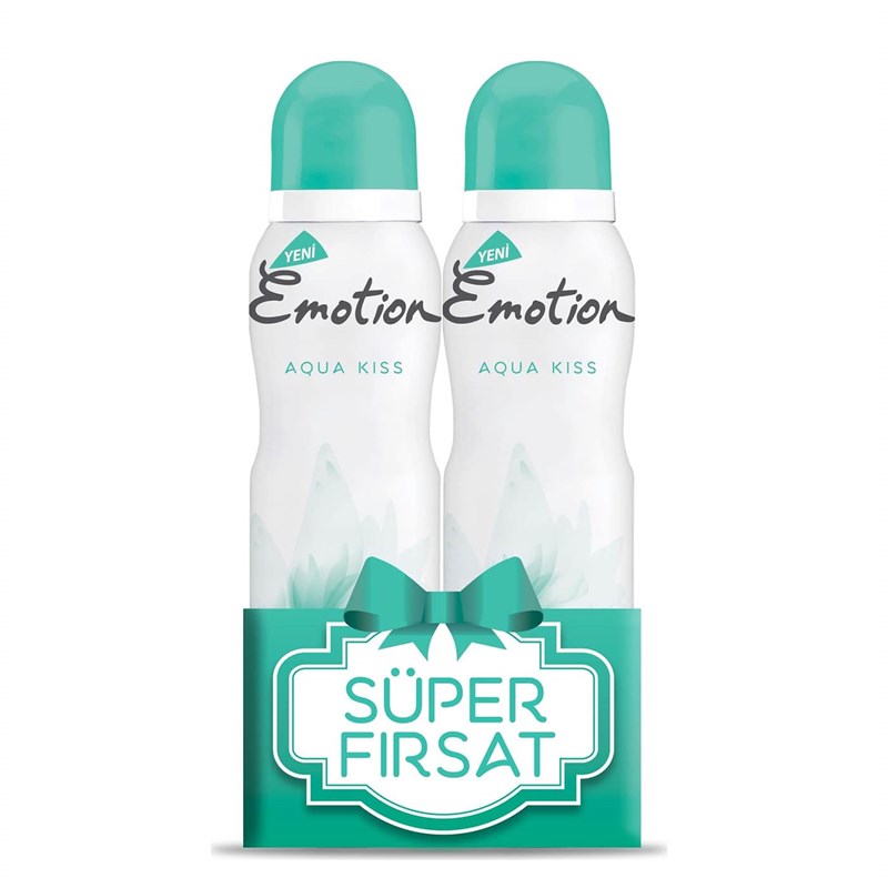 Emotion Aqua Kiss Deodorant 150 ml 2'li Paket