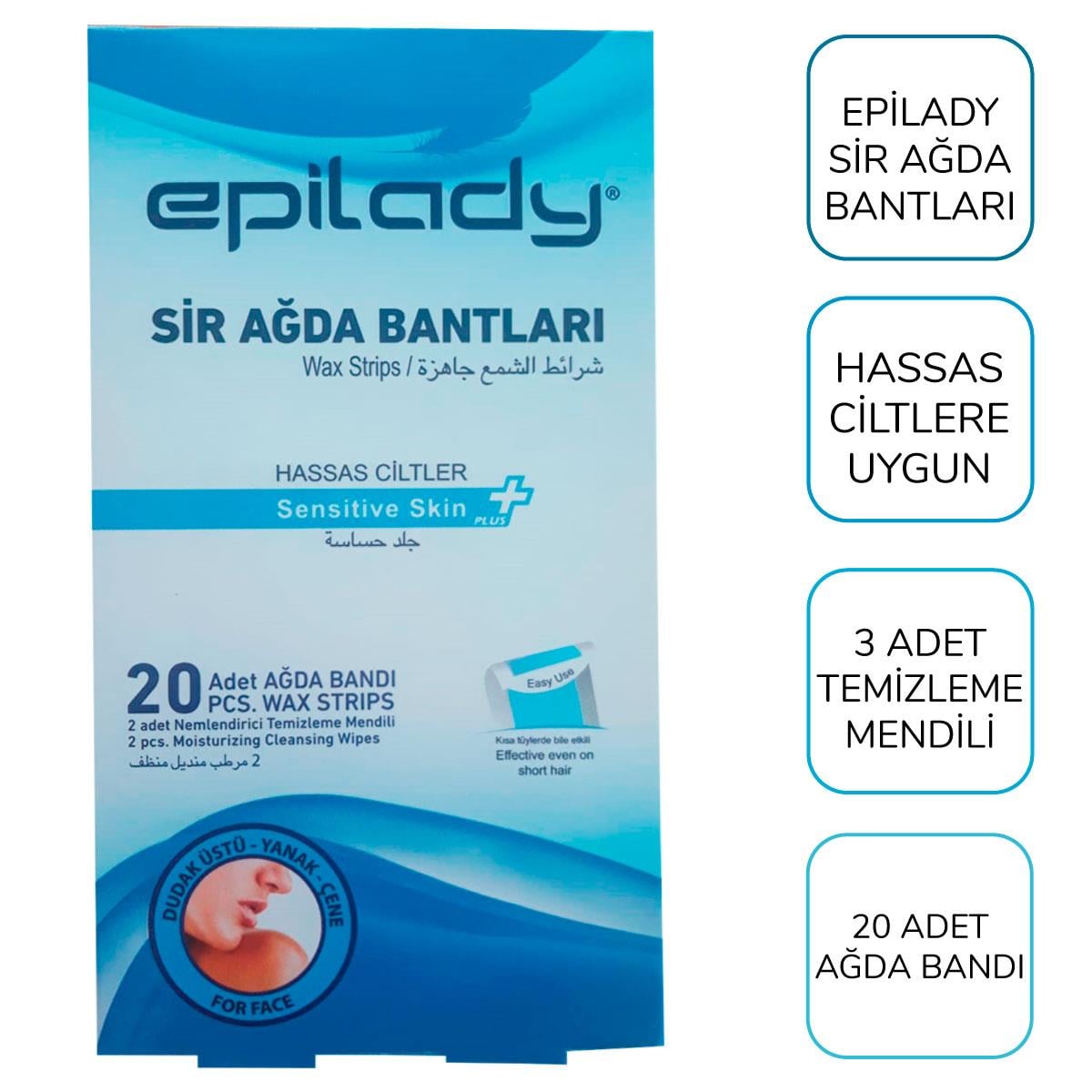 Epilady Sir Ağda Bantları-Yüz Ve Hassas Ciltler İçin Ağda Bandı