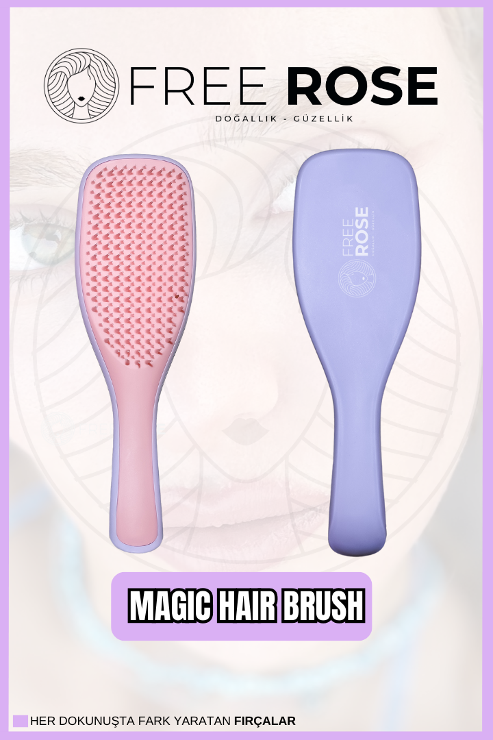 Free Rose Magıc Haır Brush Fr-1
