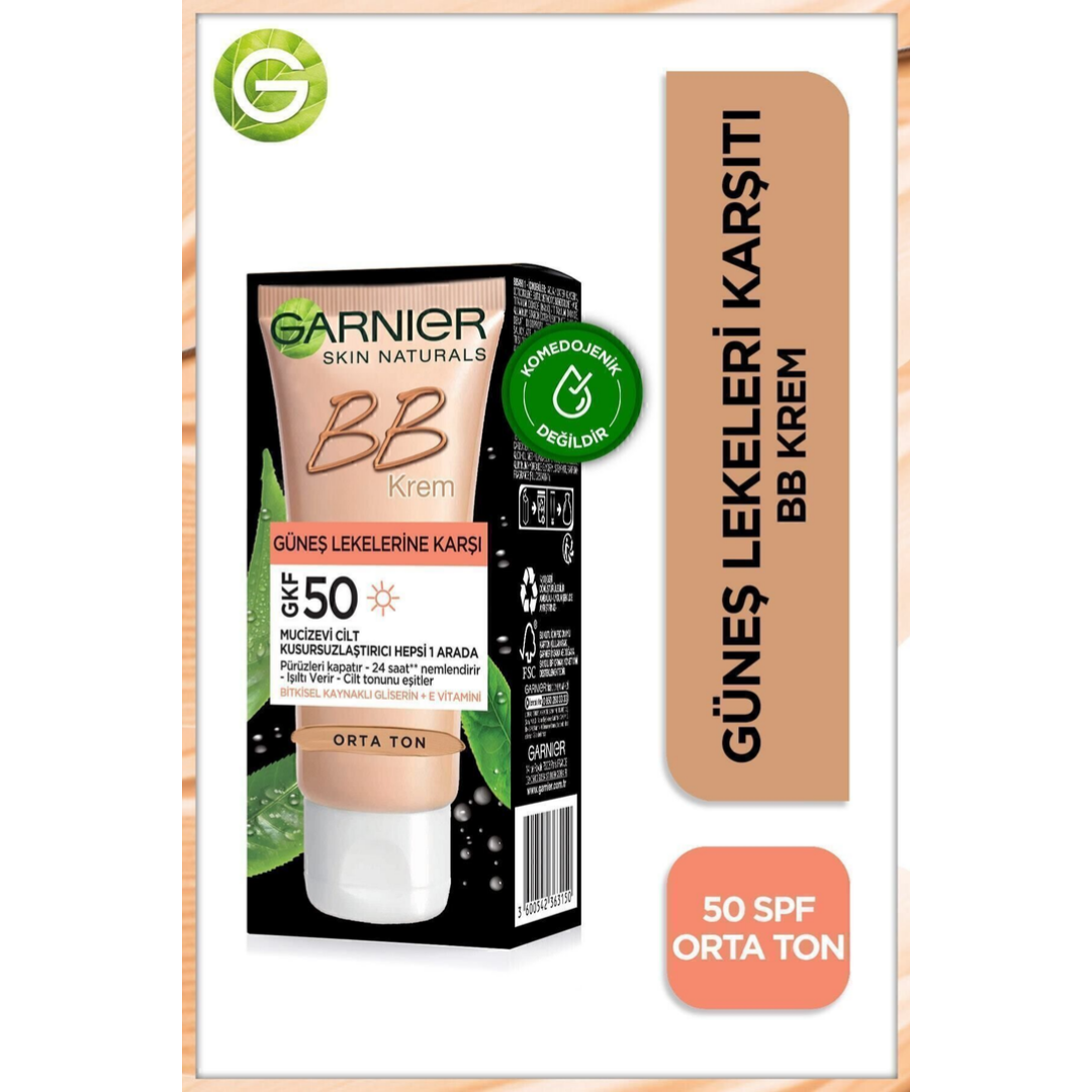 Garnier BB Krem Güneş Lekelerine Karşı Koruyucu Spf50 50ml